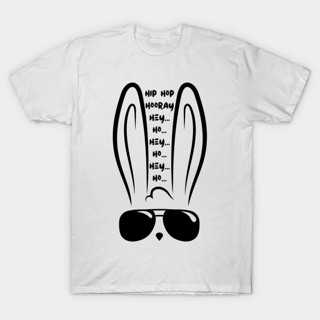 Hip Hop Hooray! Old School Easter Bunny T-Shirt by Three Little Birds